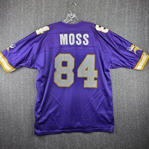 Vintage Minnesota Vikings Jersey Mens 2XL Purple NFL Football Moss 84 Champion